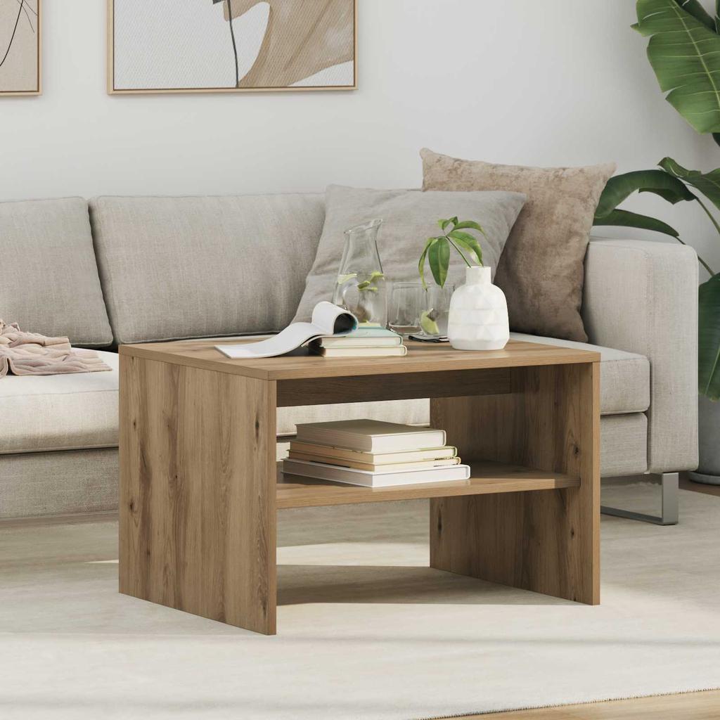 Coffee Table Artisan Oak 60 x 50 x 40 cm Engineered Wood
