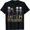 Autism Awerness - Футболка с надписью Skeleton Dabbing для детей-аутистов