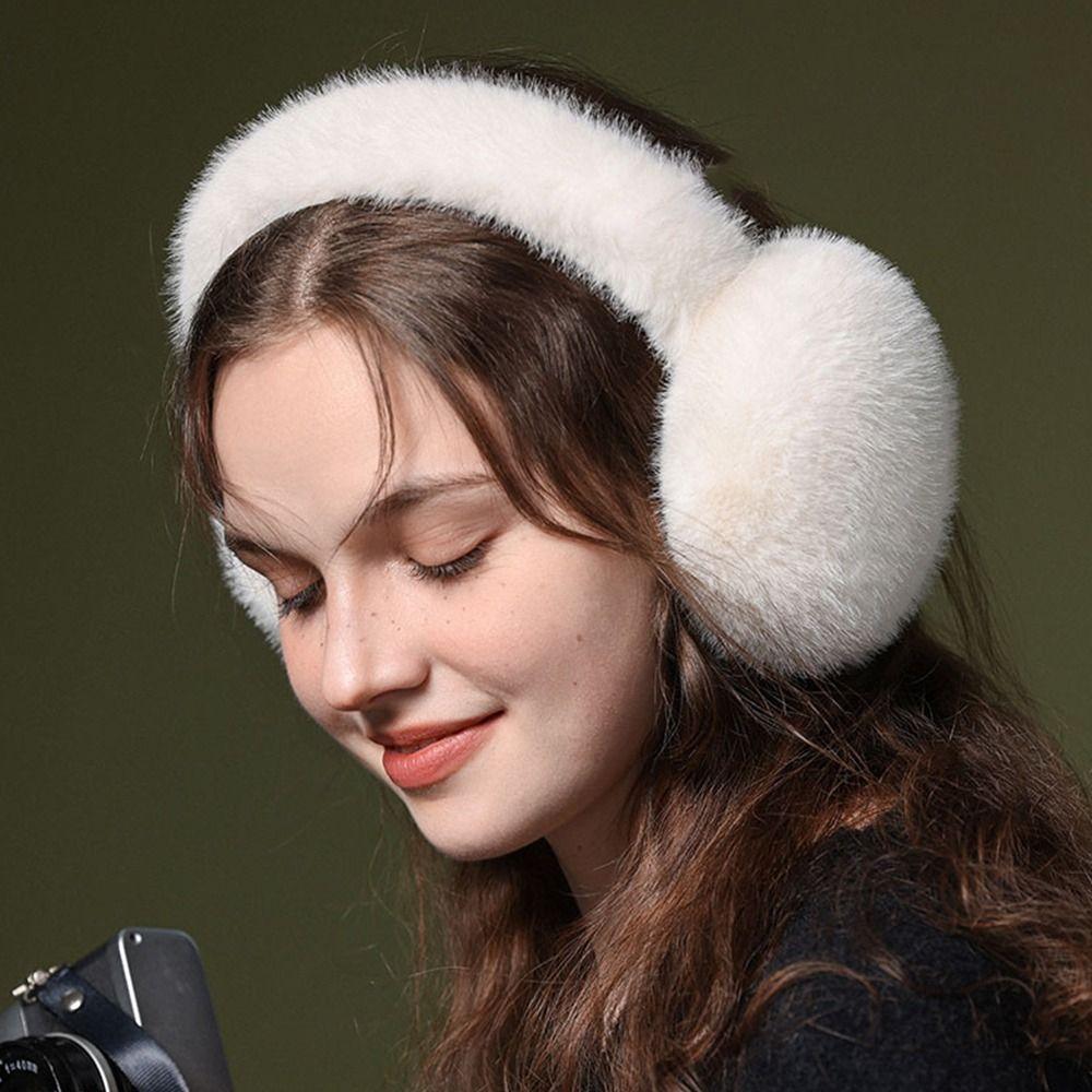 Faux Rabbit Fur Soft Earmuffs Soft Ear Covers Fashion Winter Ear Muffs for Women & Men