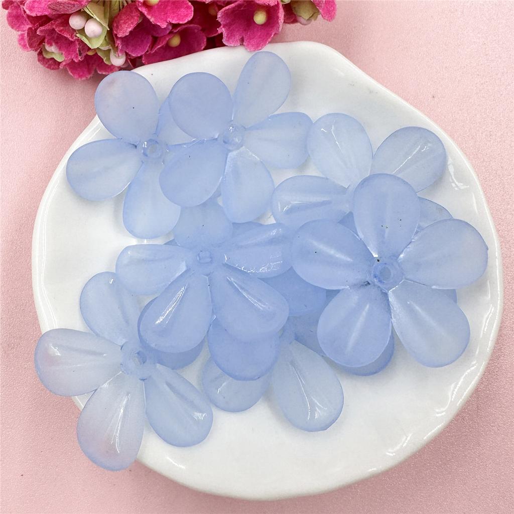 10 шт. 29 мм акриловые матовые цветочные бусины россыпью для изготовления украшений своими руками головные уборы телефонная цепочка ручная работа