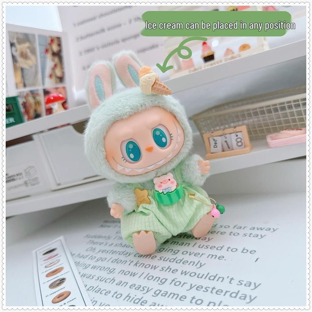 17см Виниловый брелок-кукла Лабубу: Коллекция одежды-сюрпризов первого и второго поколения