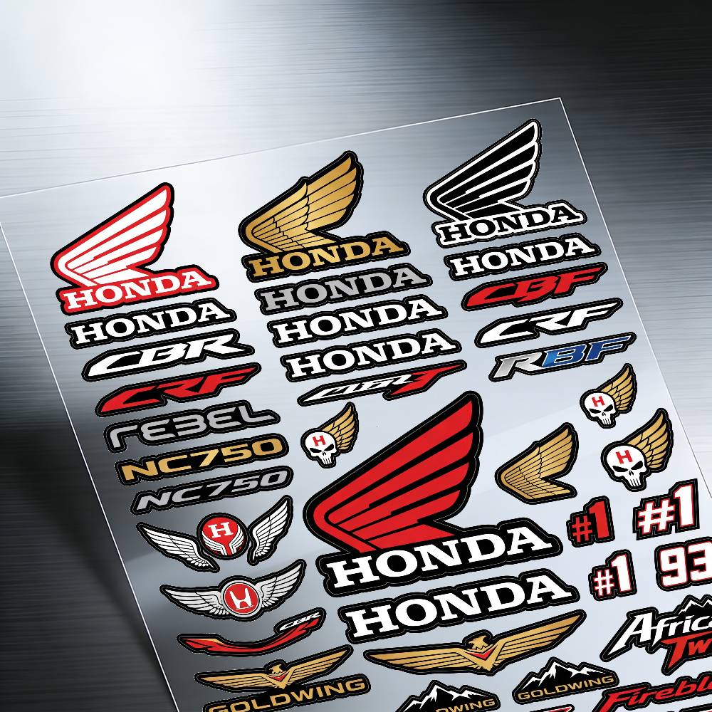 Для Honda Отражающие наклейки на мотоцикл, 3M предупреждение о безопасности ночью в темноте шлемы для скутера OW3