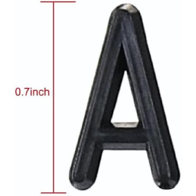 Letters for Felt Letter Boards, 300 Pieces Including Characters, Numbers & Symbols 0.7 Inch for Changeable Plastic Message Boards (Black)