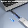 USB 4 Cable for Thunderbolt4/3 240W, 40Gbps Data Transfer 8K@60Hz Video USB C to USB C Cable 240W Fast Charging Cable