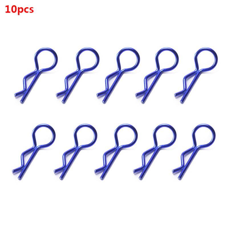 10Pcs Stainless Steel Body Clips R Pin Shell For Redcat Hsp 1/10 Rc Car Parts