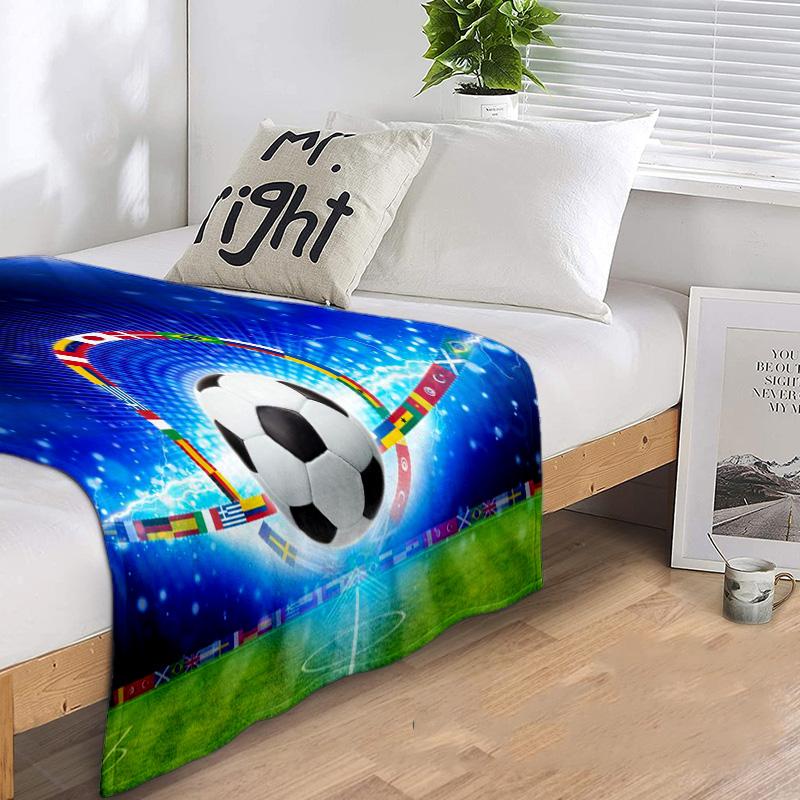 Football Blanket Perfect All Seasons Soft Comfortable Sofa Office Nap Travel Birthday Gift Christmas Present