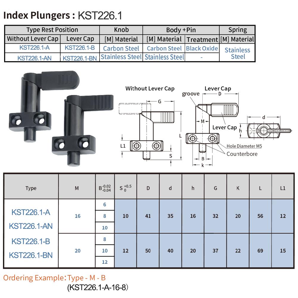 Stainless Steel L Handle Locking Pin, Threaded Spring Pin for Positioning and Fixing