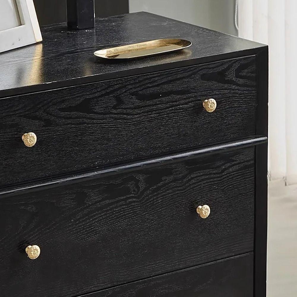 European Style Cabinet Door Handle Golden Chrysanthemum Handles Drawer Knobs Closet Drawer