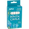 White Chalks for Blackboards - Box of 10 Units - Apli