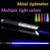 Metal Handle RGB Lightsaber Light Saber Toys Sword De Luz Kpop Lightstick Brinquedos Espada Laser Battle Luminous Sword Toy