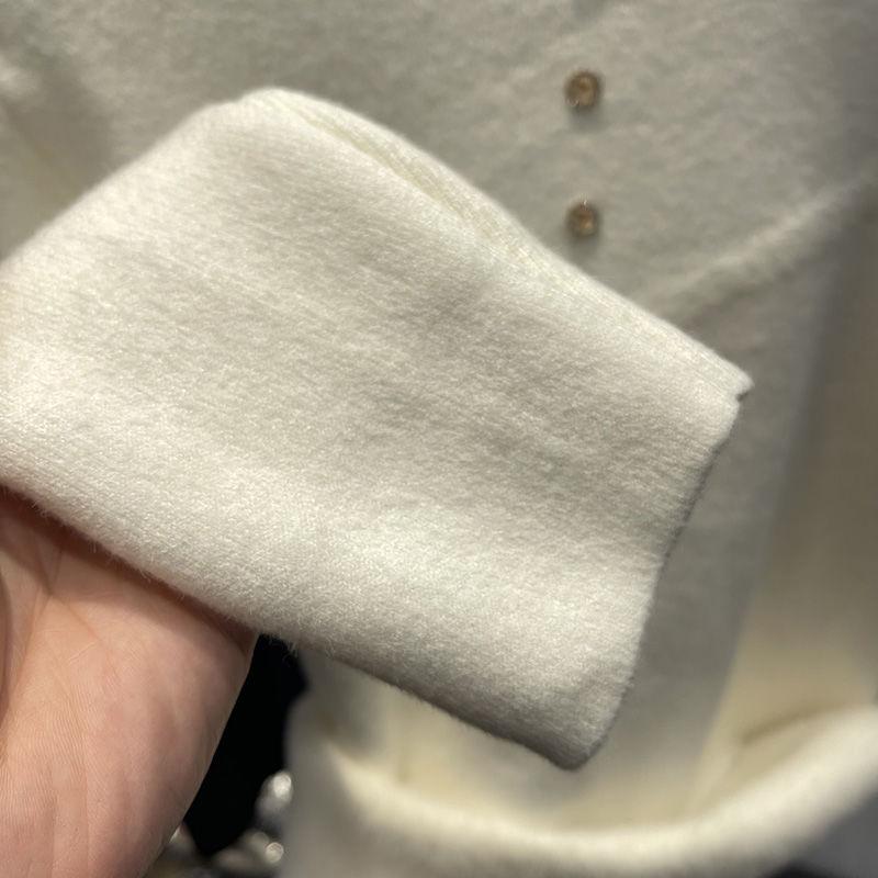 Женский осенне-зимний полувысокий воротник плюшевый свитер толстый теплый универсальный трикотаж повседневный мягкий длинный рукав пуловер