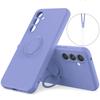 For Samsung Galaxy A17 5G Silicone Case with Strap Ring Kickstand Phone Cover