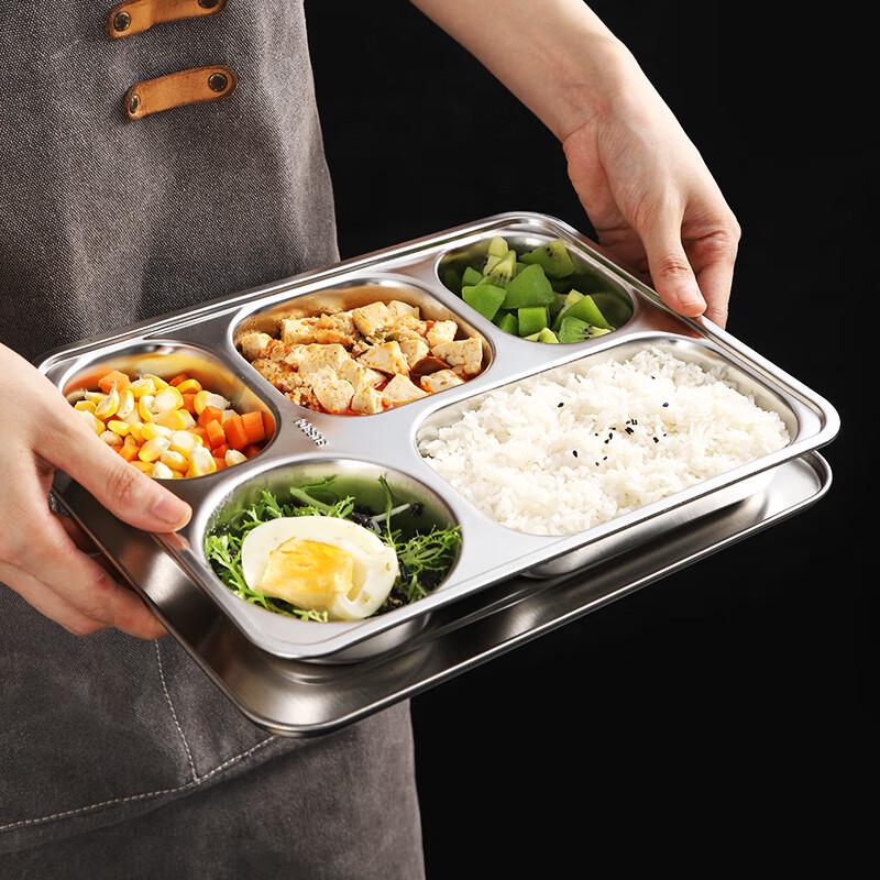 304 Stainless Steel 5-Compartment Lunch Tray