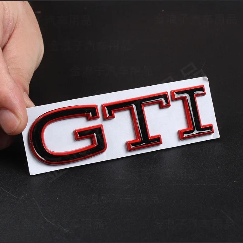 YKPSC1 New R Emblem Car Metal Body Tail Trunk Sticker Accessories For VW GTI Rline Polo Golf MK8 Touareg Passat Magotan CC