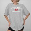 Унисекс Унисекс Принт Швейцария Флаг Швейцарии Футболка T-shirt 100% Хлопок Футболки Одежда