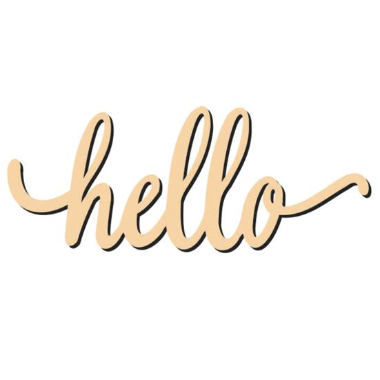 Door Sign Hollow Letters Wood DIY Poplar Unpainted Hanging Sign Garden Decoration