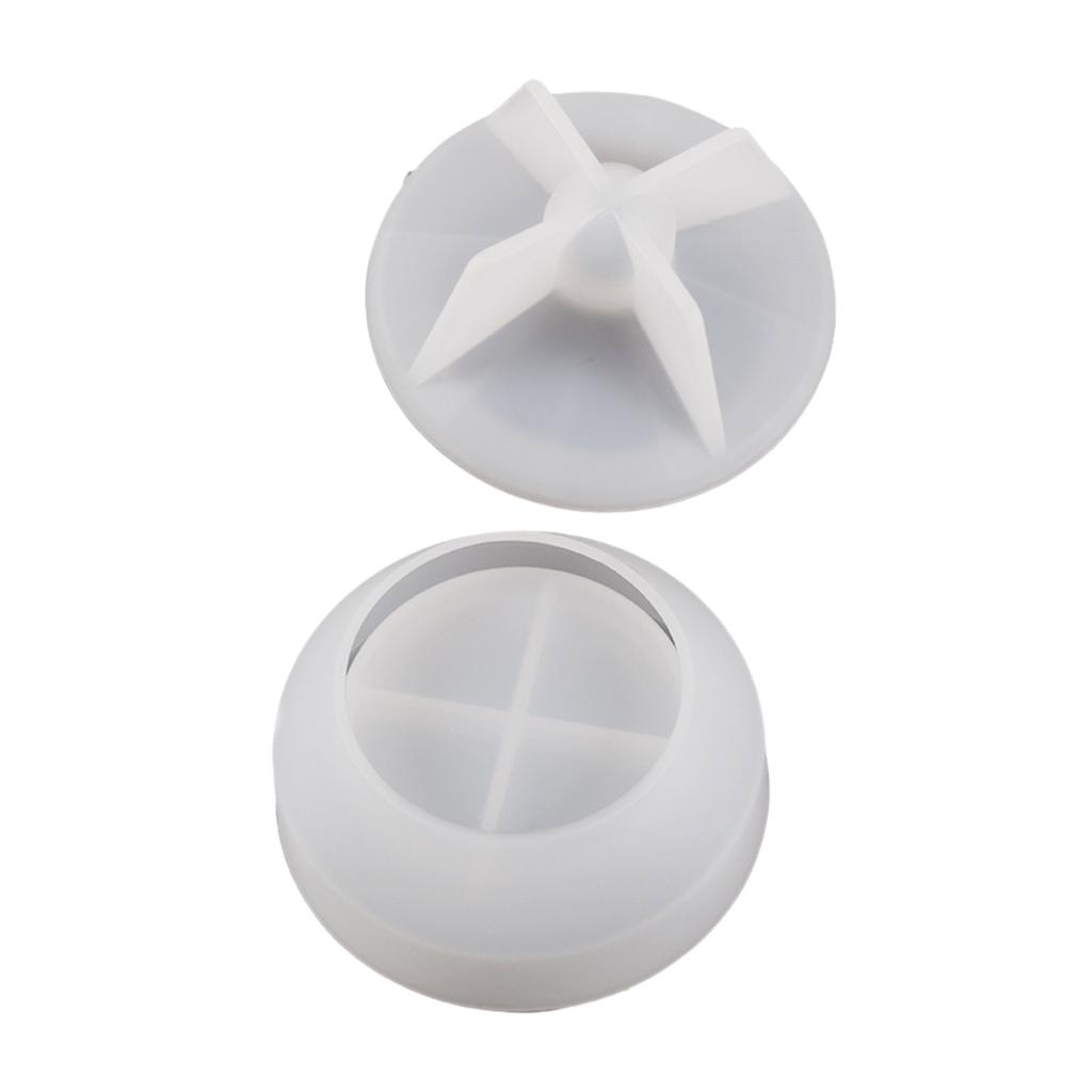 Форма из эпоксидной смолы, формы для шкатулки для украшений, круглые формы для контейнера для хранения, силиконовый материал, подарок для любителя DIY-поделок