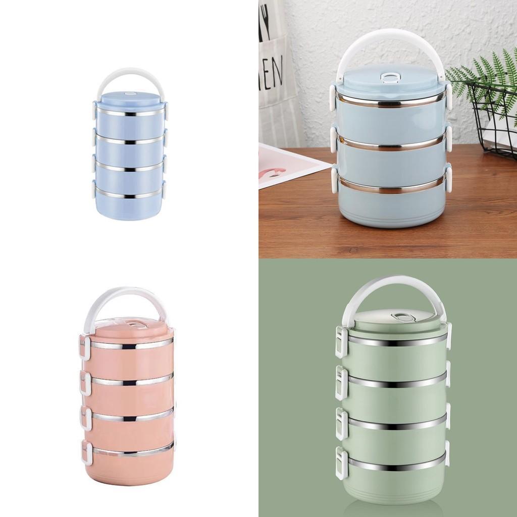 Контейнер для хранения продуктов из нержавеющей стали с модульными слоями для организации ежедневного питания