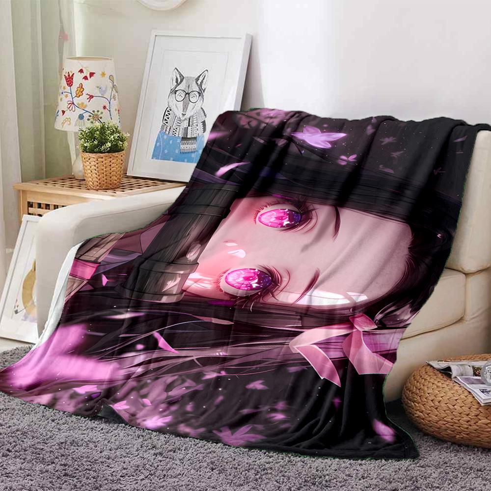 1pc Blanket - Kamado Nezuko Print Design,Lightweight Blanket for Sofa,Bed- Soft &Warm,Gift for All Seasons
