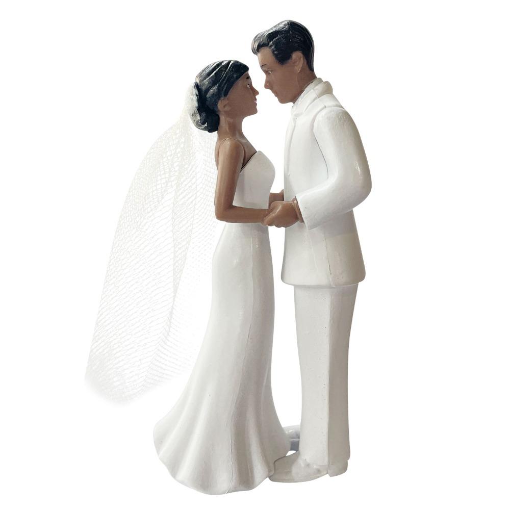 Romantic Bride Groom Topper Elegant Design Anniversary Decoration Wedding Celebration