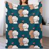 DuDu Bear и BuBu Panda особый момент Активное плед-бросок Кондиционер Мягкий плед для офиса дома