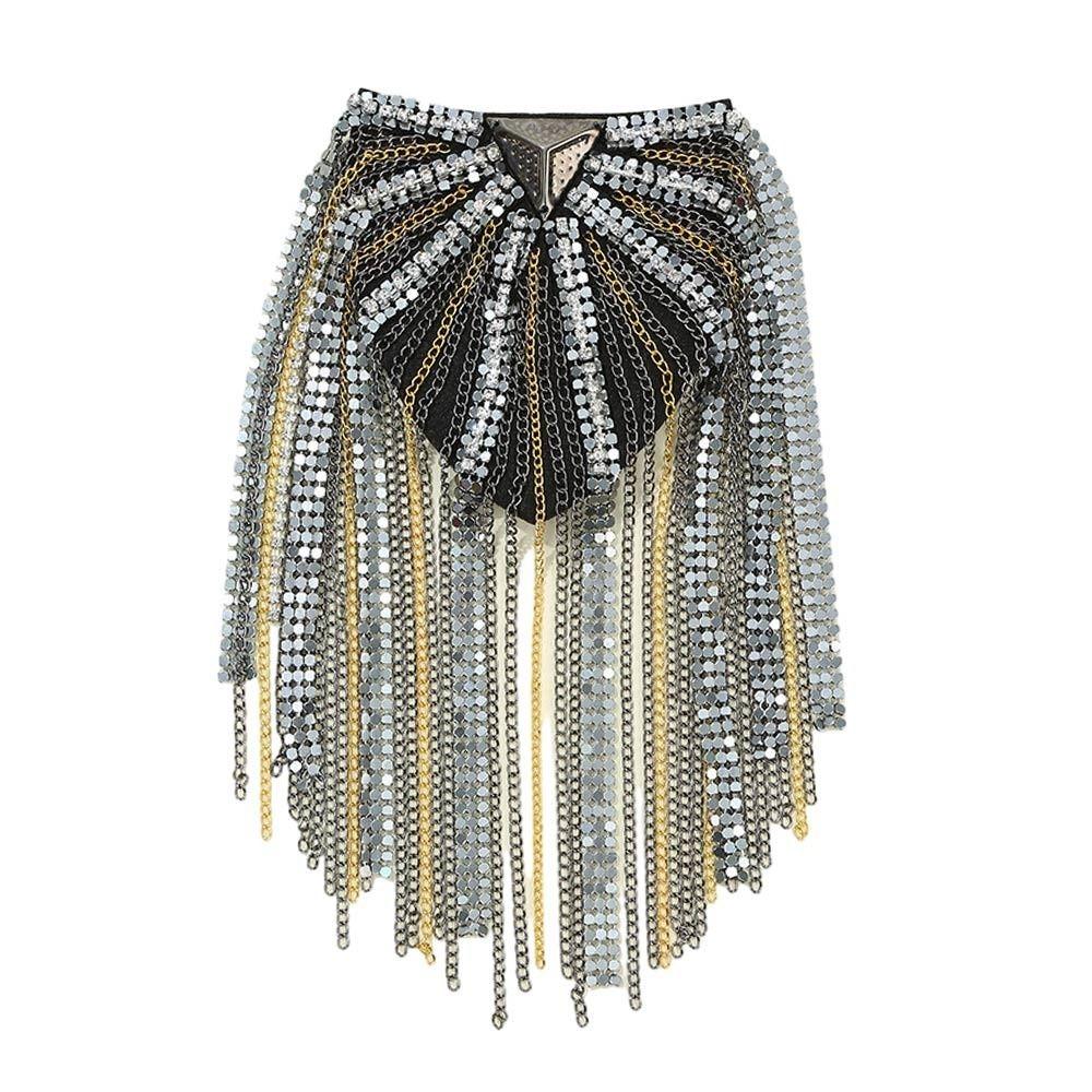 Brooch Brooch Shoulder Board Epaulets Jacket Vintage Brooch Tassel Chain Epaulette Women