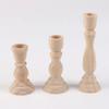 Handmade Wooden Candlesticks Rustic Taper Candle Stands Pillar Candle Stands Home Table Decoration