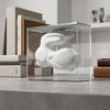 Clear Acrylic Vase Ornament Sculptural Abstract Tabletop Minimalist House