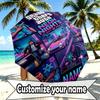 Custom Name Personalized Grand Theft Auto Print Umbrella, Auto Open Close, 8‑Rib Sturdy Frame, Commute Camping Hiking Use, Birthday Gift