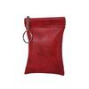 Unisex Leather Key Bag Keys Holder Multi Function 1Pc Zipper Keys Wallet Coin Purse Solid Color Waterproof Key Case