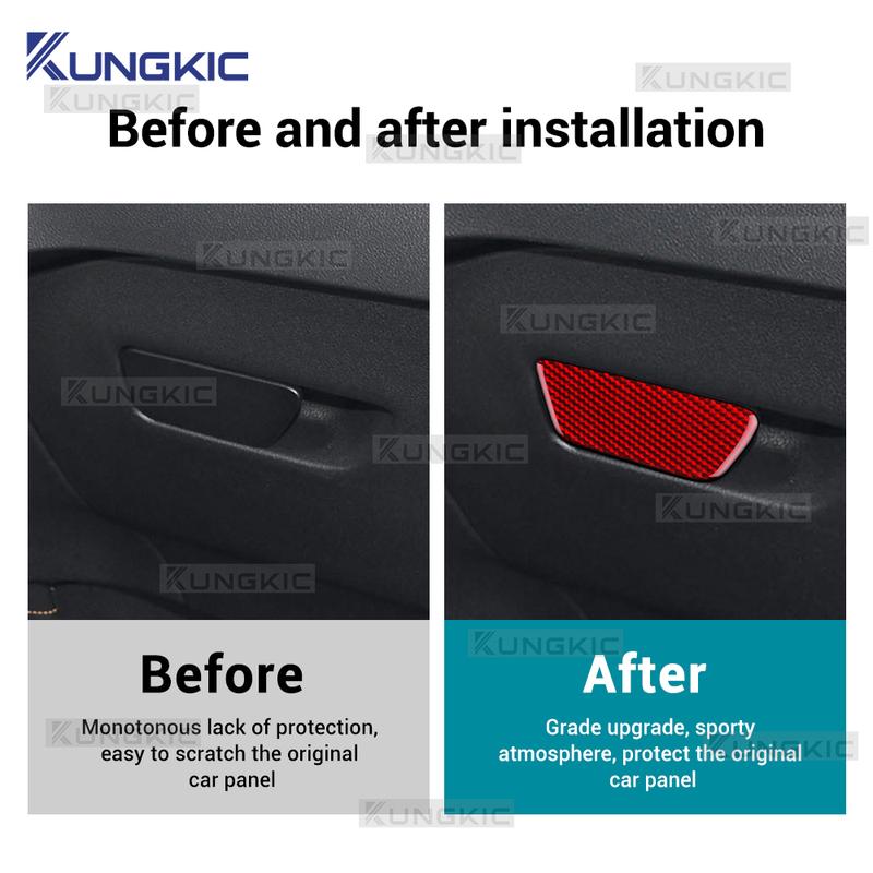 For Ford Focus/Focus ST 2024 2025 Real Soft Carbon Fiber Sticker LHD RHD Car Front Passenger Tool Box