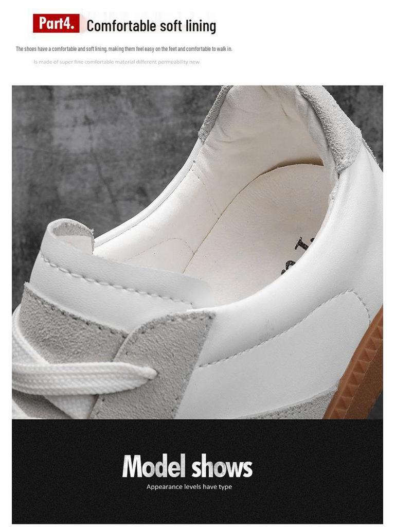 Женские ретро-кроссовки в немецком стиле 2025 года, белые, на толстой подошве, повседневные