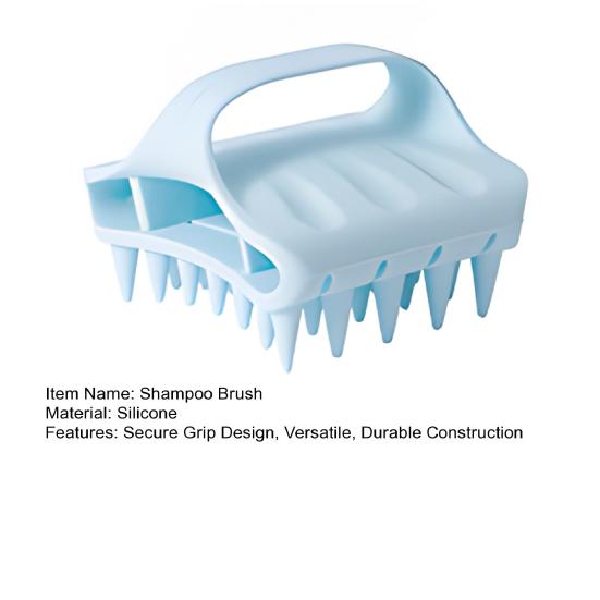 Силиконовая щетка для мытья волос с расслабляющим массажем способствует росту волос, глубоко очищает кожу головы.