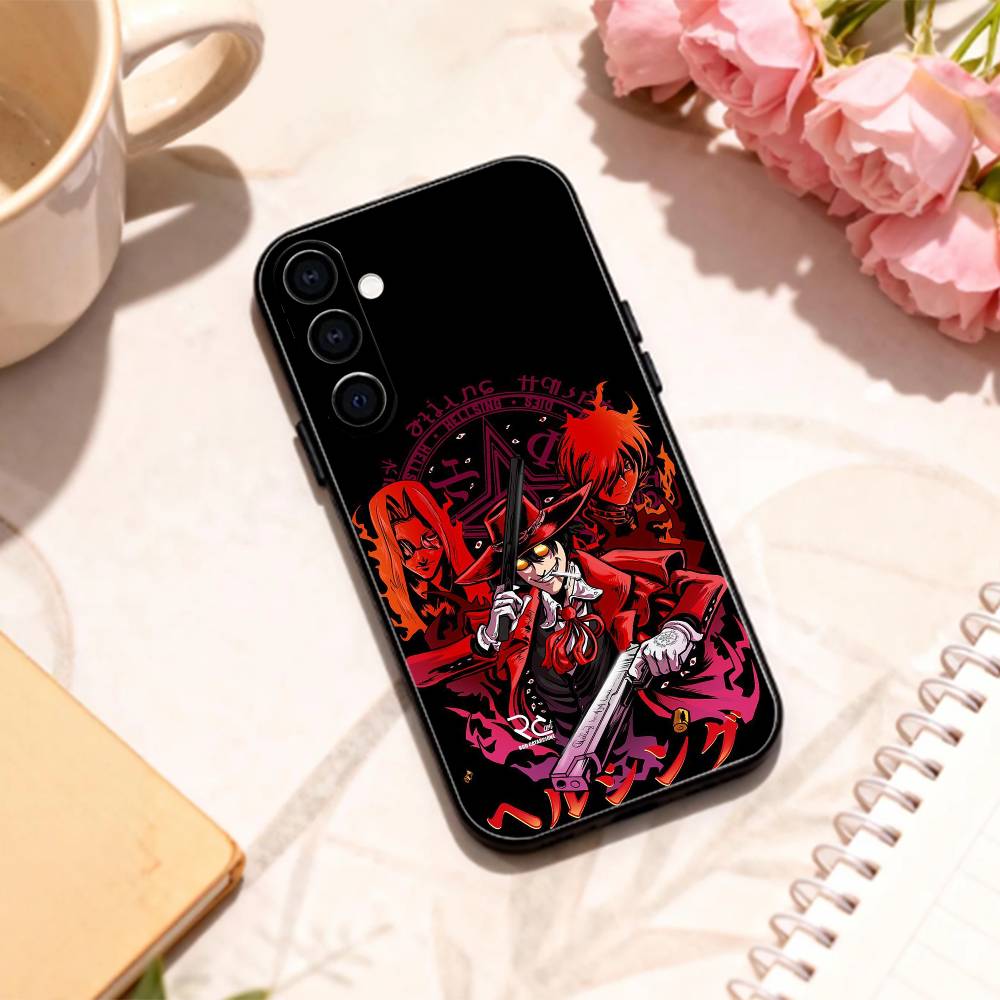 Готический Hellsing U-Ultimate Чехол для телефона Samsung Galaxy A73, A72, A71, A70, A53, A52, A51, Другие Мягкий Черный Корпус