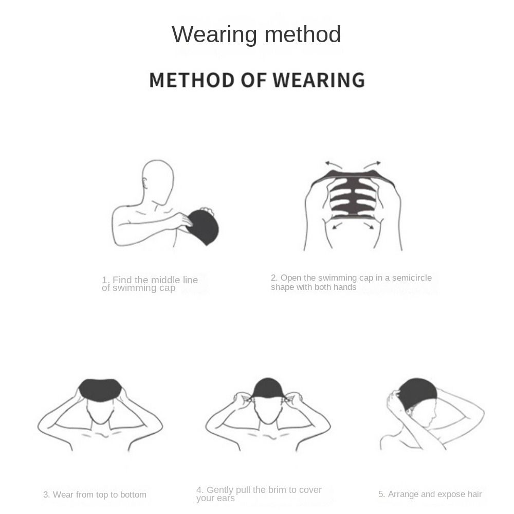 Цветок Цветочный Лепесток Шапочка для плавания Длинные волосы Шапочка для плавания Пляжная шапочка для плавания Шапочка для плавания Водные виды спорта