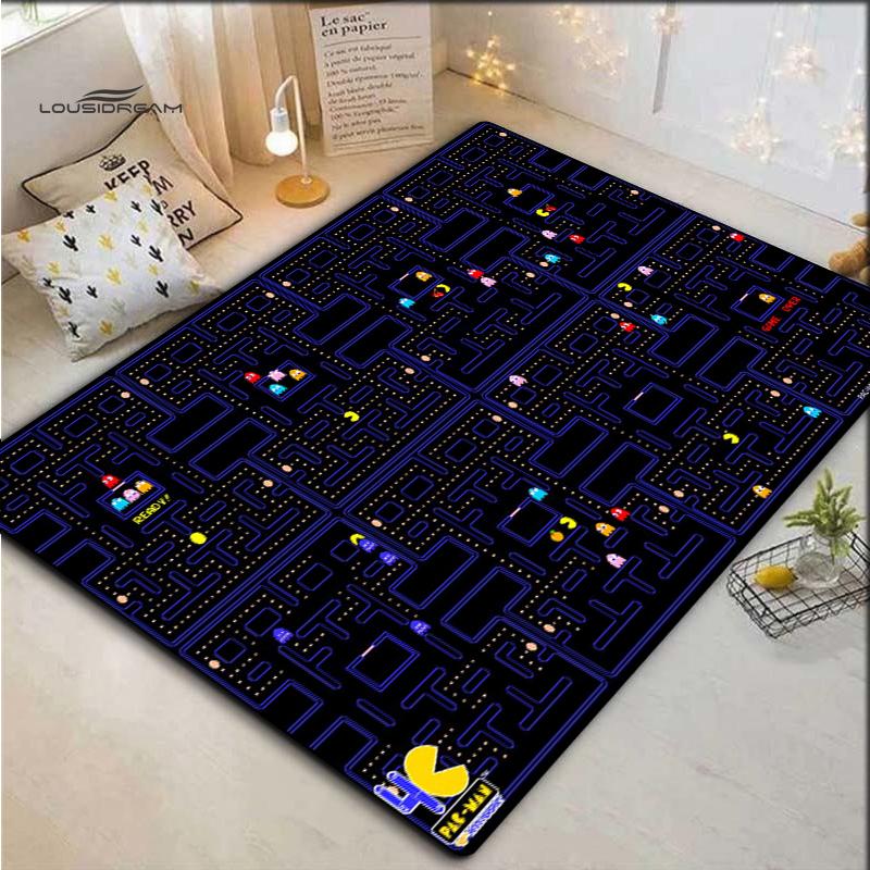 Игровой ковер Ретро игровой коврик Ретро игровой коврик Коврик для гостиной Коврик для украшения дома Ковер Подарок на новоселье Офисный коврик