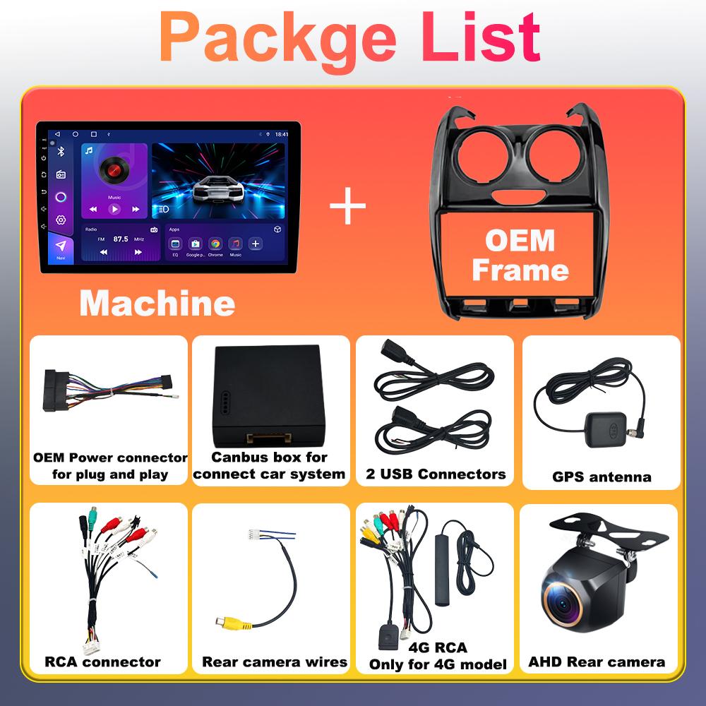 Автомобильное радио для Renault Duster 2015 - 2020 для LADA Largus 2021 Android 14 Мультимедийный проигрыватель GPS Навигация Carplay Android Auto