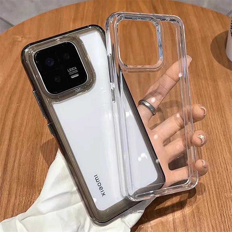 Прозрачный акриловый чехол HD для телефона Xiaomi 15 14 13 12 11 Ultra 13T 14T Pro, роскошная прозрачная противоударная крышка