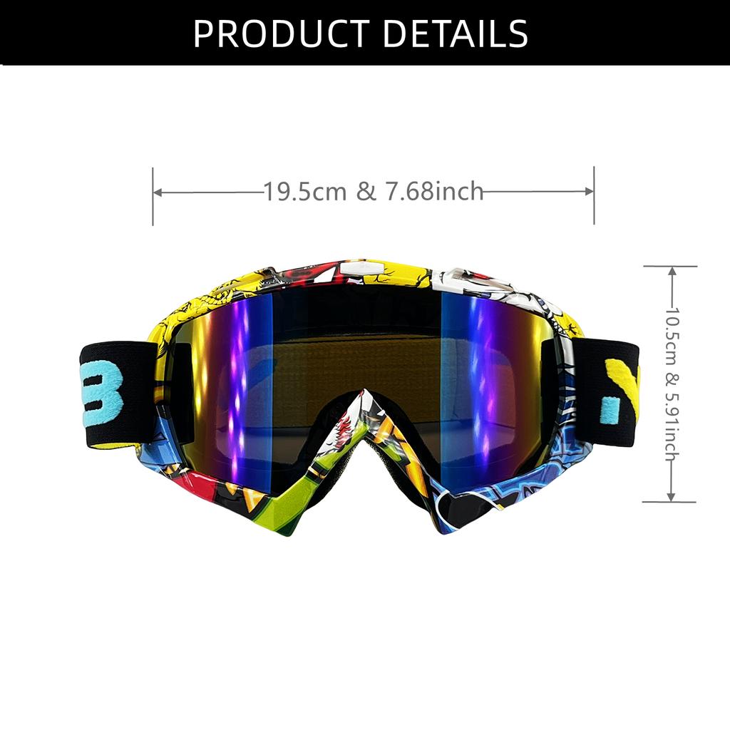 NAFEIB Очки для мотокросса Мужские очки для мотоциклистов Очки для езды на велосипеде Женские солнцезащитные очки для мотокросса Аксессуары для мотоциклов