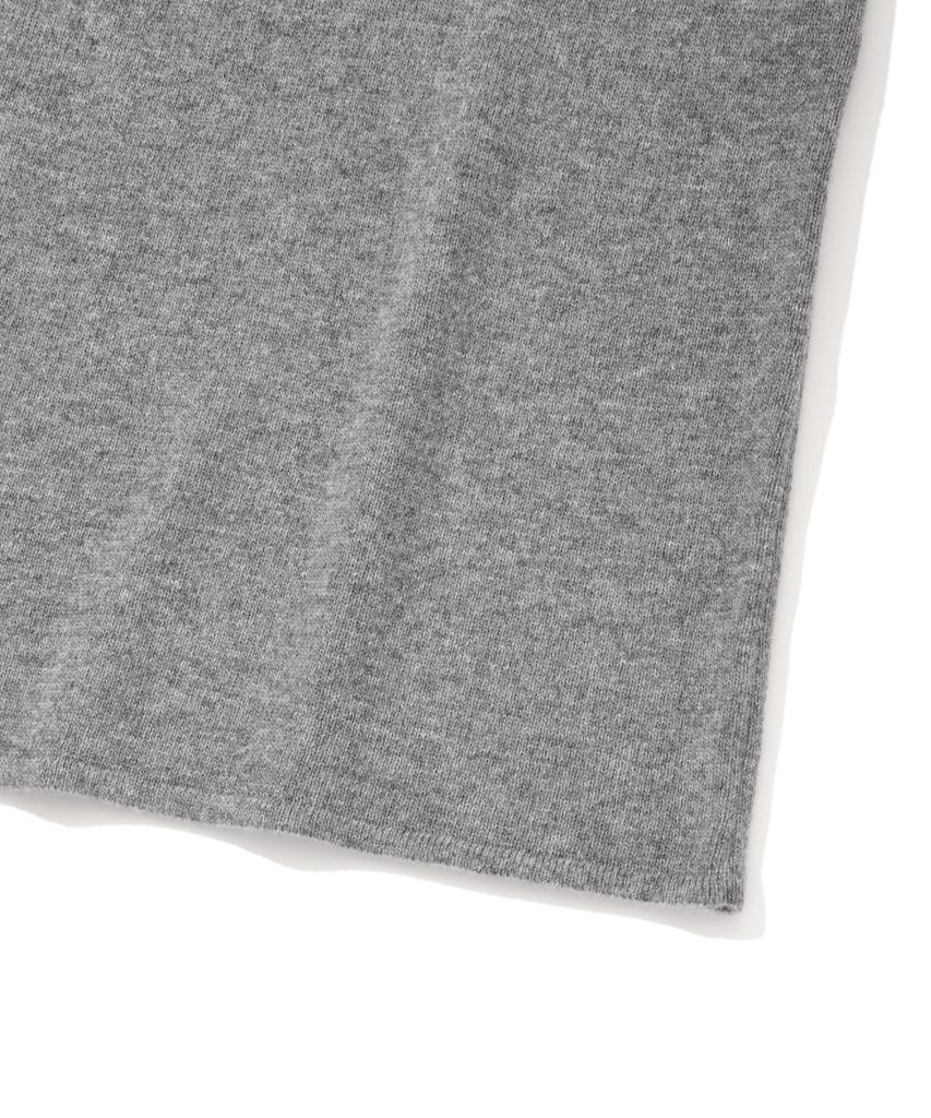 Covernat Woman Layered Long Knit Dress Melange Gray