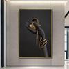 Black Woman's Hand With Gold Jewelry Wall Art Canvas Paintings On The Wall Posters And Prints Pop Art Prints Wall Decoration