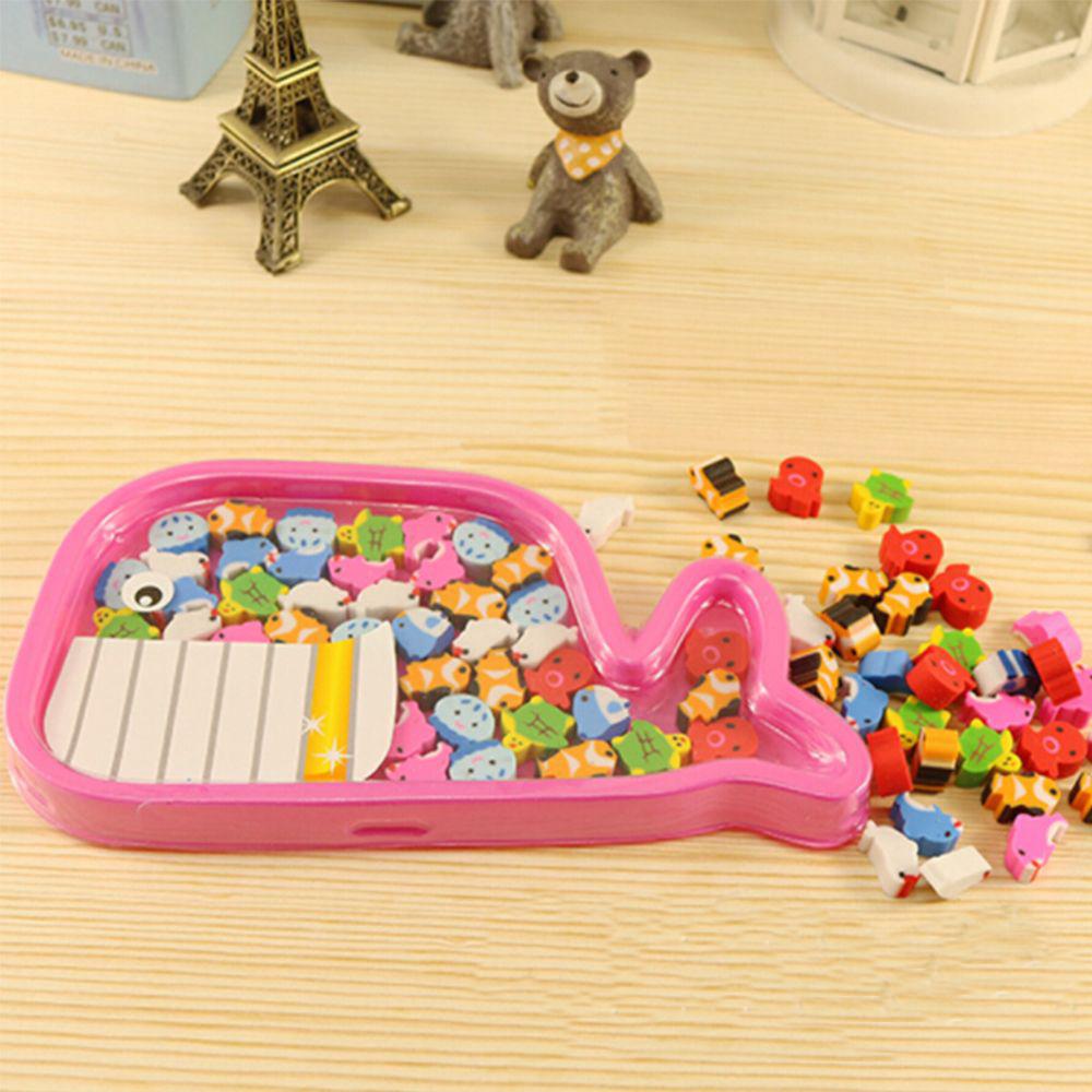 Diy Stationery Gift Student Supplies Christmas Style Rubber Animal Cartoon Shape Pencil Eraser