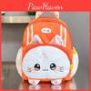 Print Pattern Cat School Backpack With Breathable Nylon Material Gift Schoolbag