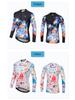 XINTOWN Women's Long Sleeve Plus Size Cycling Jersey - European & American Style, Printed Design