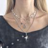Fashion New Style Sexy Star Pendant Necklace with Rhinestones - Stylish Starburst Lockbone Chain for Fashion - conscious Girls and Women