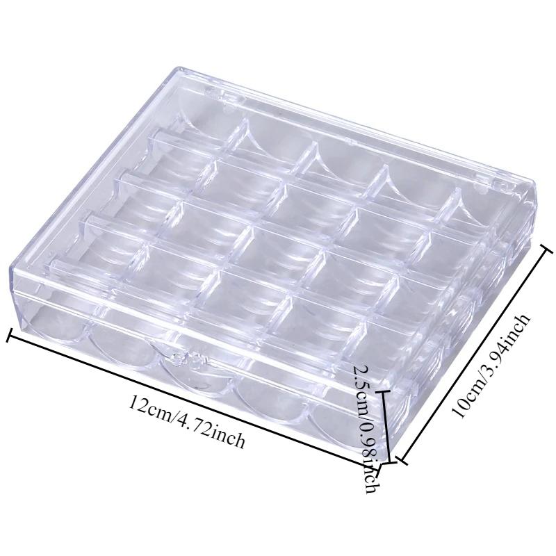 Пустая коробка для хранения шпулек Инструмент для швейных принадлежностей Пластиковая коробка для шпулек швейной машины Швейный органайзер Органайзер для ниток