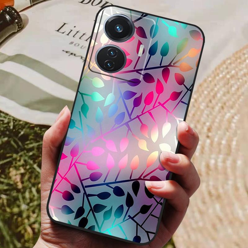Для vivo T1 4G Чехол VivoT1 V2153 Мягкий ТПУ Силиконовый Чехол на Заднюю Панель для vivo T1 44W Чехол для Телефона Snapdragon 680 Защитный Модный Чехол