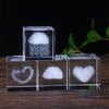 Creative Square Crystal Ornaments - Love, Dolphin & Cloud Designs, Collection Crafts for Home, Office Decor & Festival Gifts