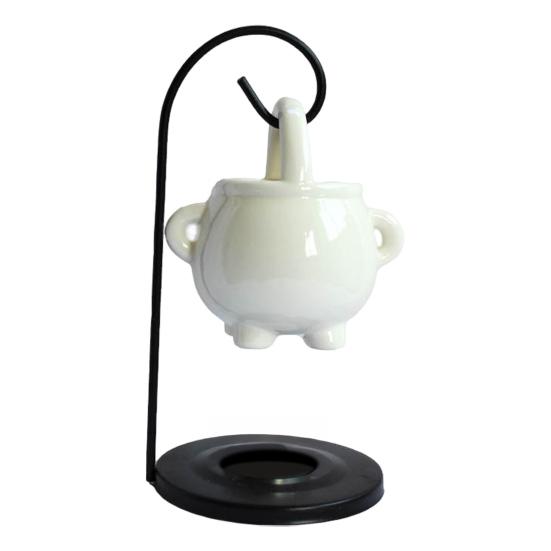 Юшэн Подвесной Языческий Котел Масляная Лампа Восковая Горелка Аромадиффузор с Ручкой Керамический Подсвечник для Чайной Свечи Ведьма Хэллоуин Украшение