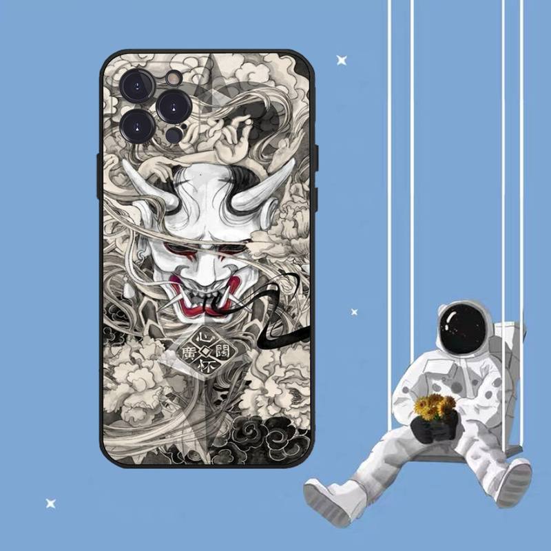 Чехол для телефона с маской самурая они для iPhone Samsung Galaxy Redmi Xiaomi Oppo OnePlus Note SA 7 8 9 10 11 12 13 14 20 21 22 23 53 54 Pro Max Plus Ultra
